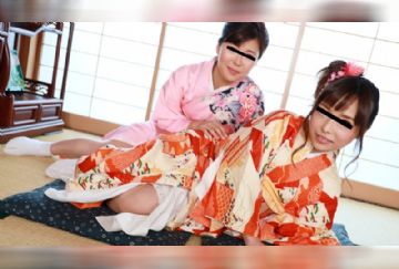 パコパコママ 010120_232 艶やかな着物姿で4P乱交 ～平成の女と昭和の女～